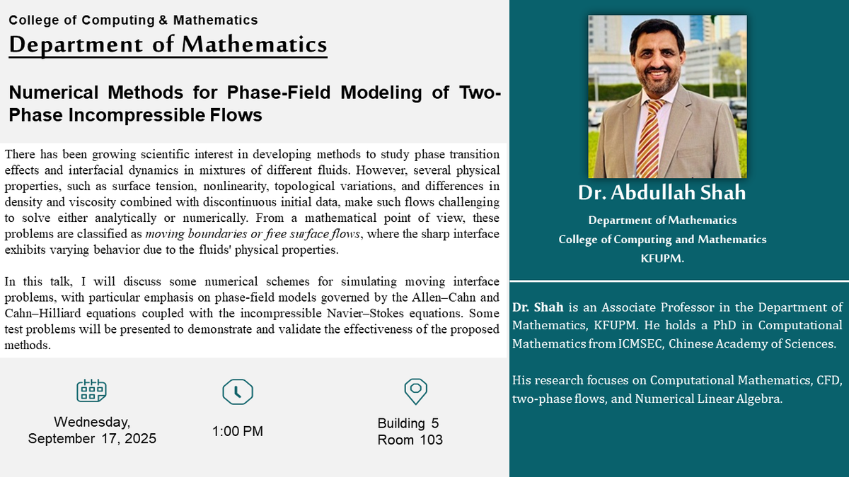 Seminar on Numerical Methods for Phase-Field Modeling