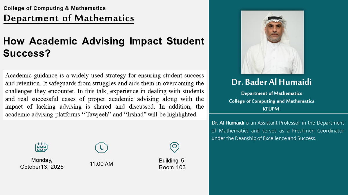 Seminar on How Academic Advising Impact Student Success