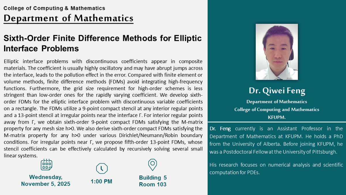 Seminar: Sixth-Order Elliptic Interface Methods