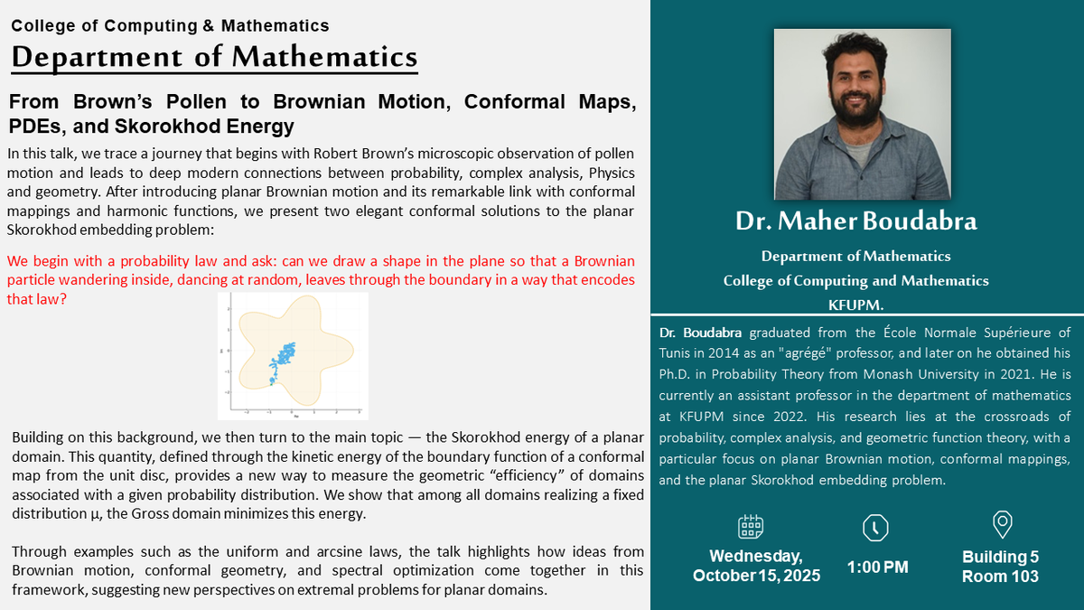 Seminar on From Brown's Pollen to Skorokhod Energy