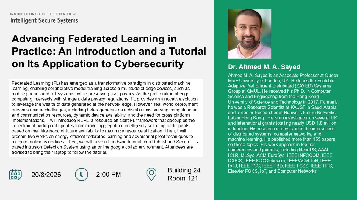 Seminar: Advancing Federated Learning in Practice for Cybersecurity