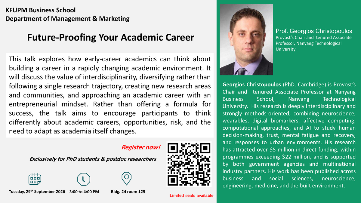 Seminar: Future-Proofing Your Academic Career