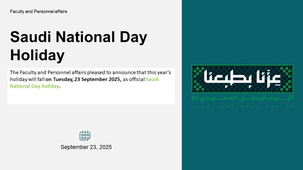 Saudi National Day Holiday