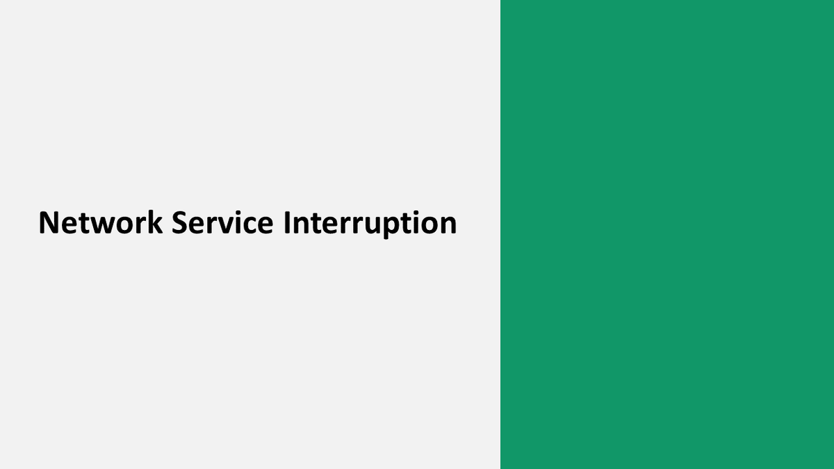 Network Services Disruption