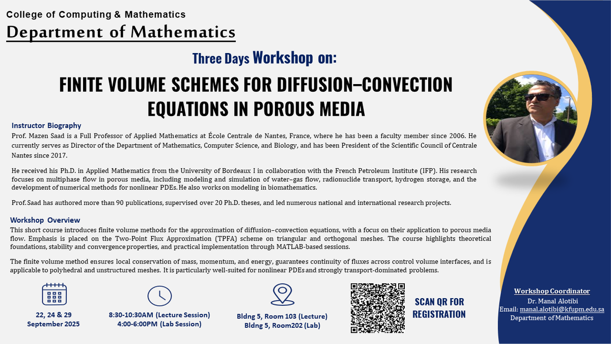 Workshop on Finite Volume Schemes for Diffusion–Convection Equations