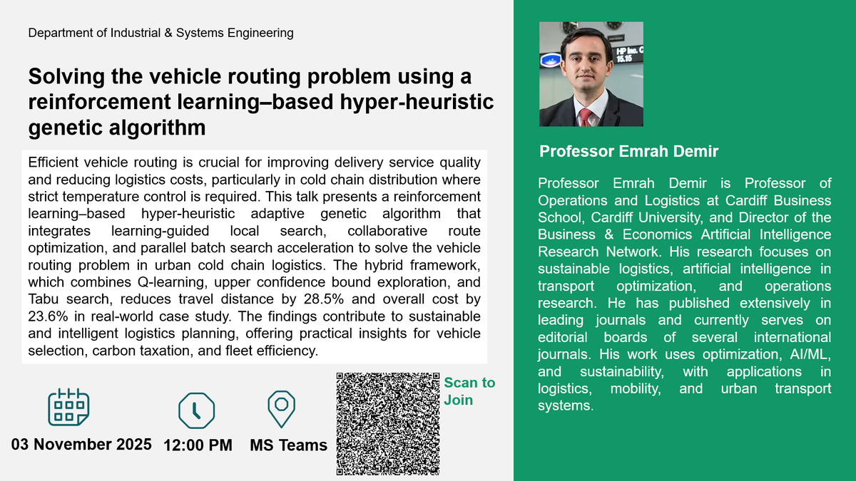 Webinar on RL Hyper-Heuristic for Vehicle Routing