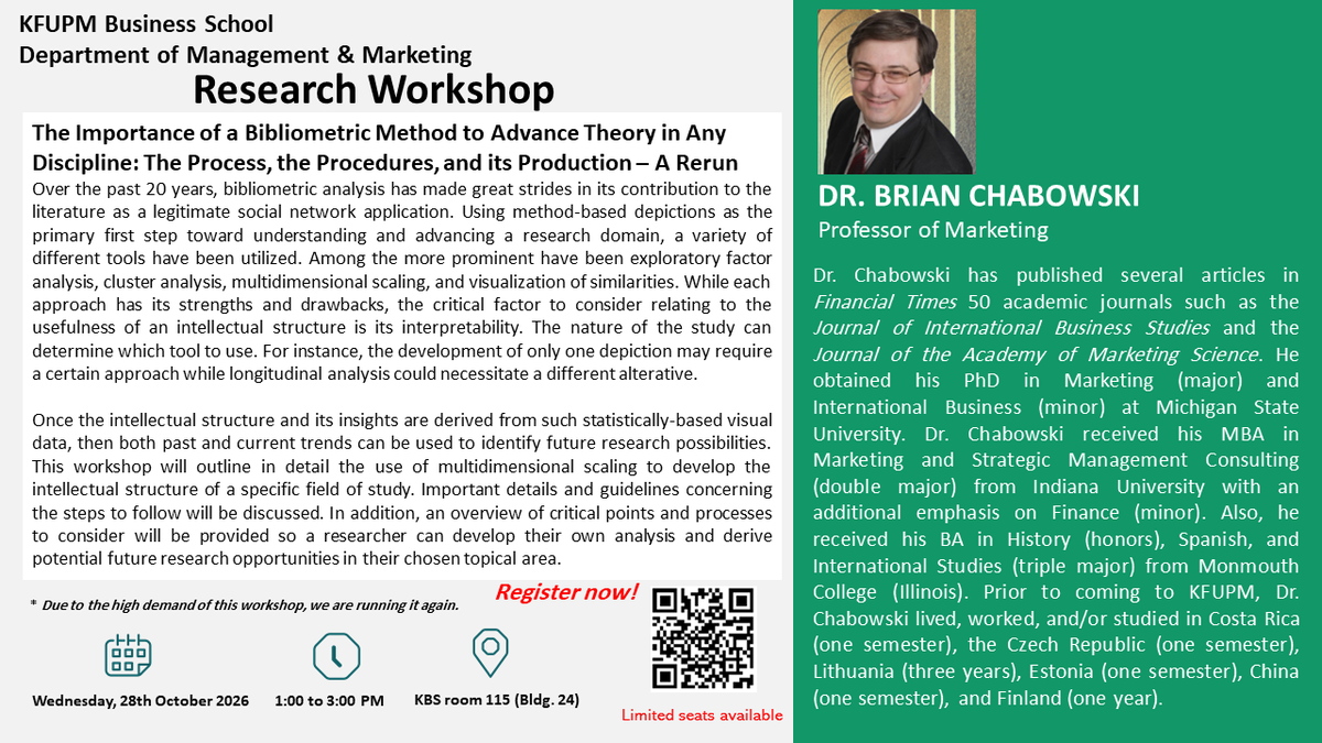 Seminar: Advancing Research Through Bibliometric Analysis