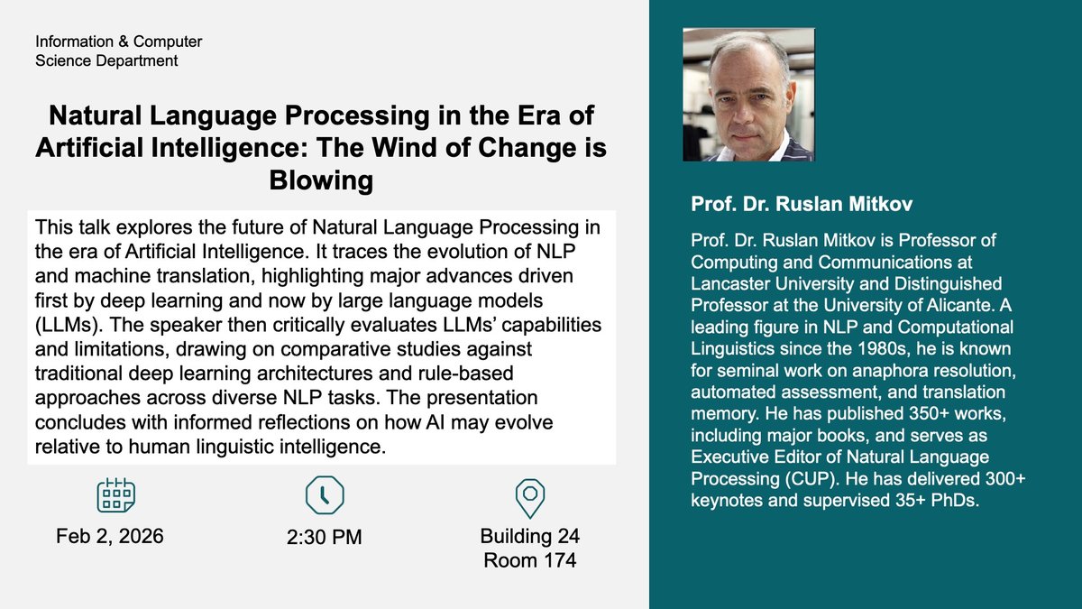Seminar: Natural Language Processing in the Era of AI
