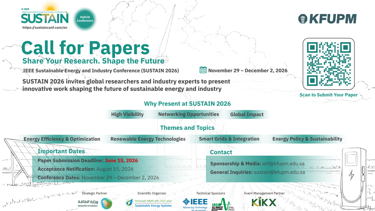 IEEE Sustainable Energy and Industry Conference (SUSTAIN 2026)