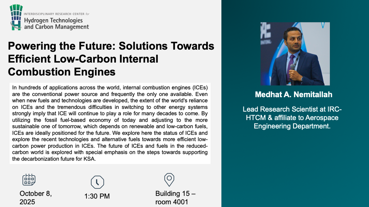 Seminar on Efficient Low-Carbon Engine Solutions