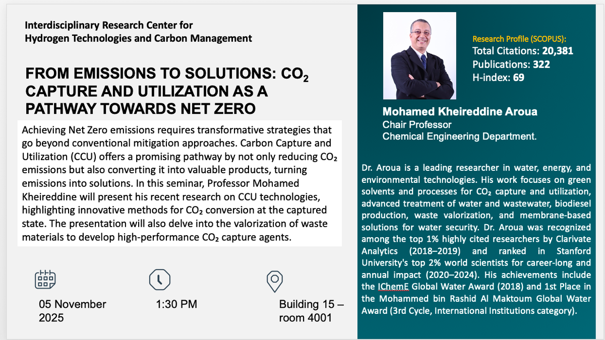 Seminar: From Emissions to Solutions