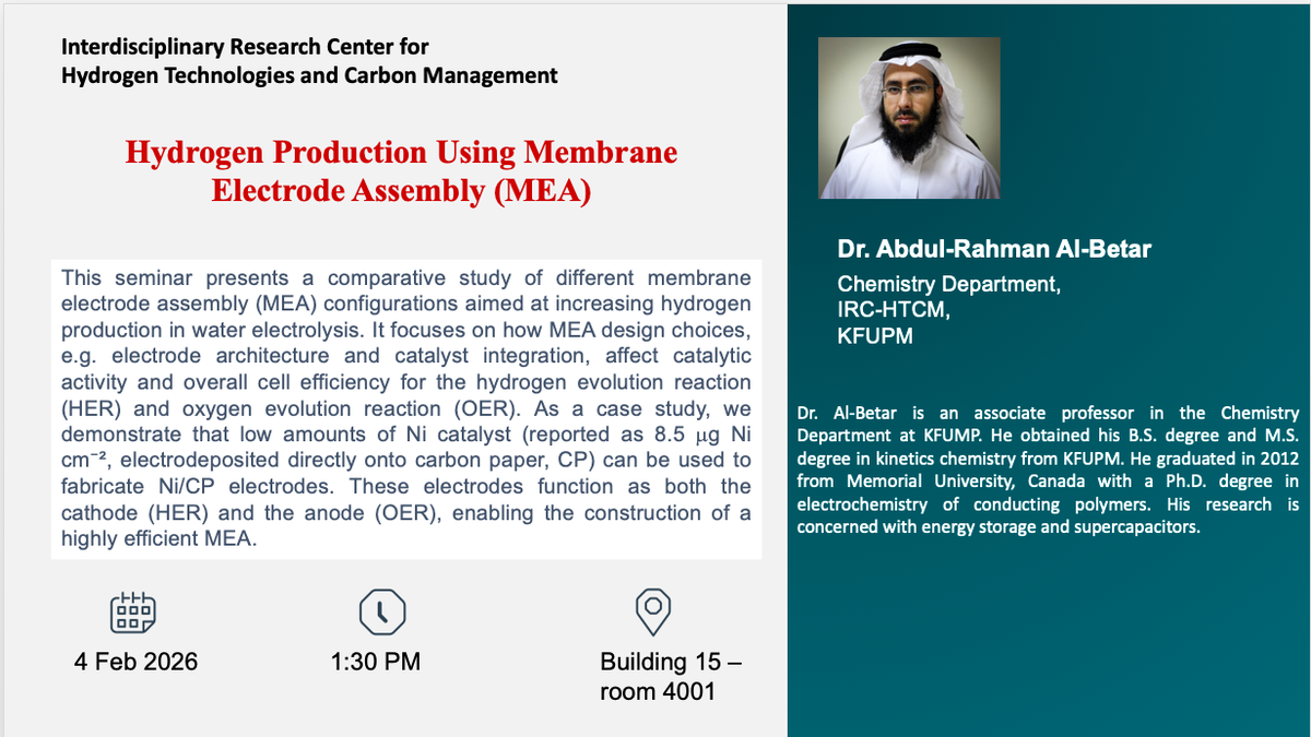 Seminar :Hydrogen Production Using Membrane Electrode Assembly (MEA)