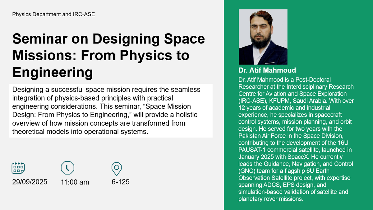 Seminar on Designing Space Missions