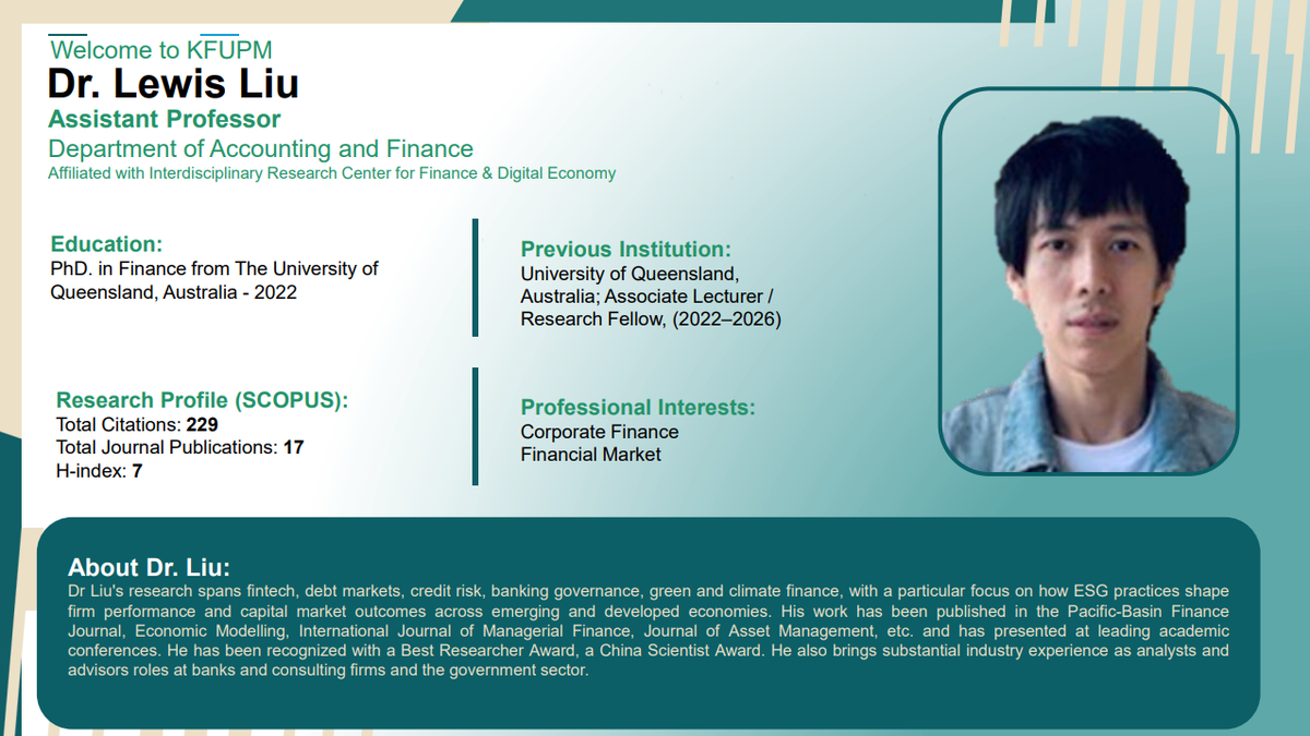 KFUPM Welcomes New Faculty