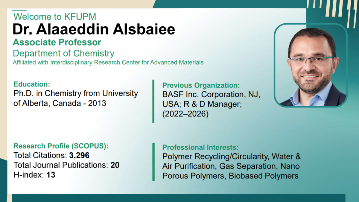 KFUPM Welcomes New Faculty