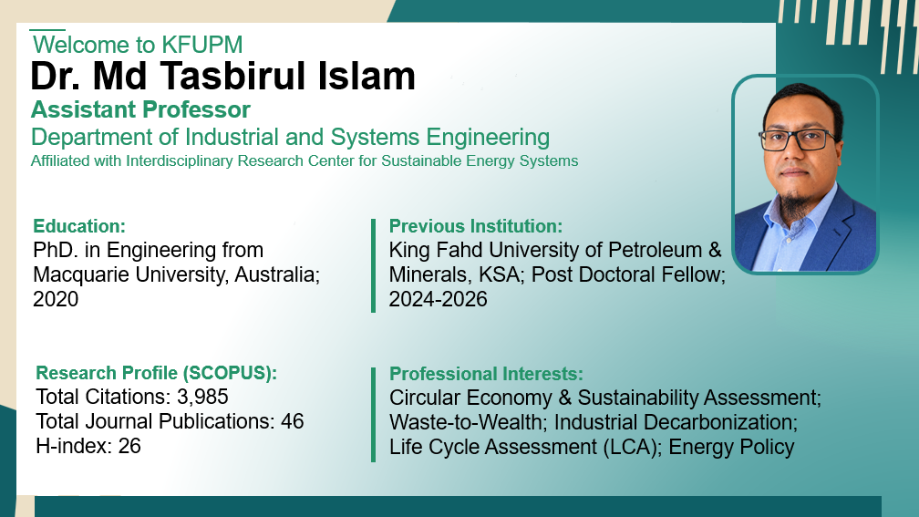 KFUPM Welcomes New Faculty