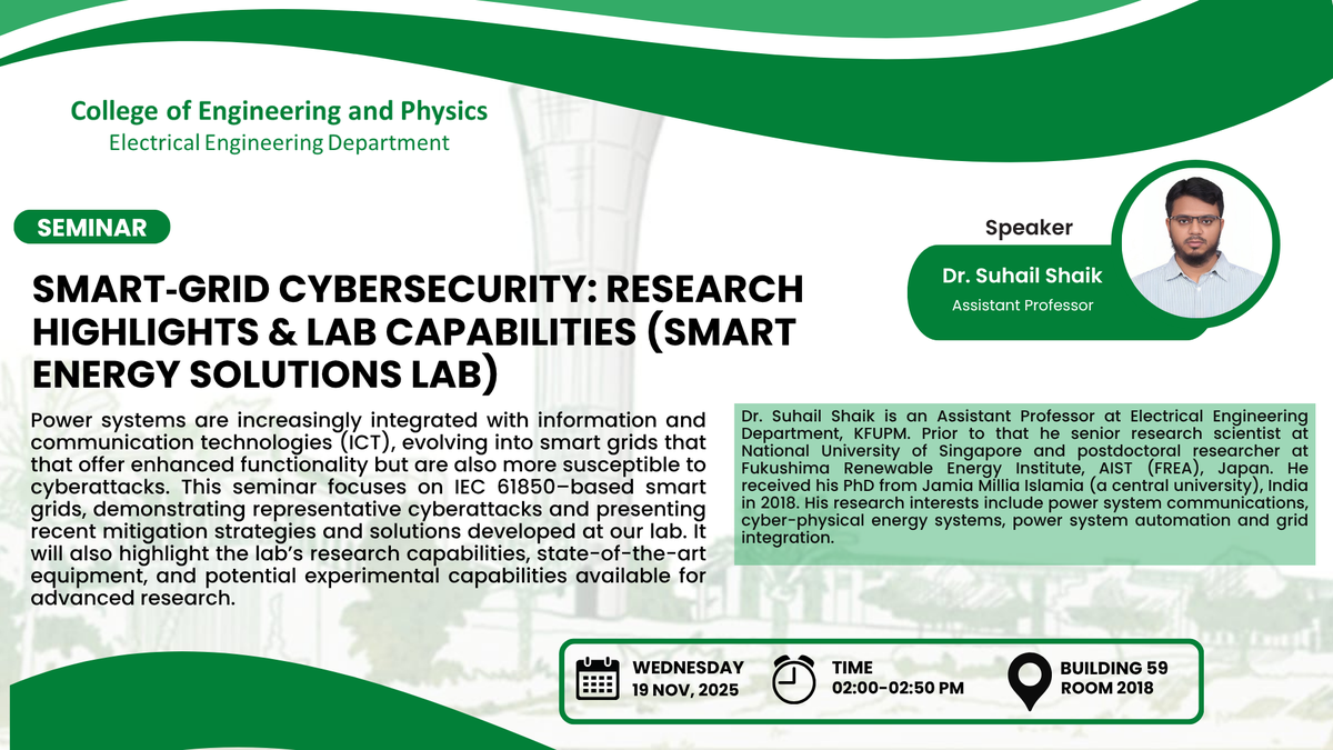 Seminar: Smart-Grid Cybersecurity & Lab Work