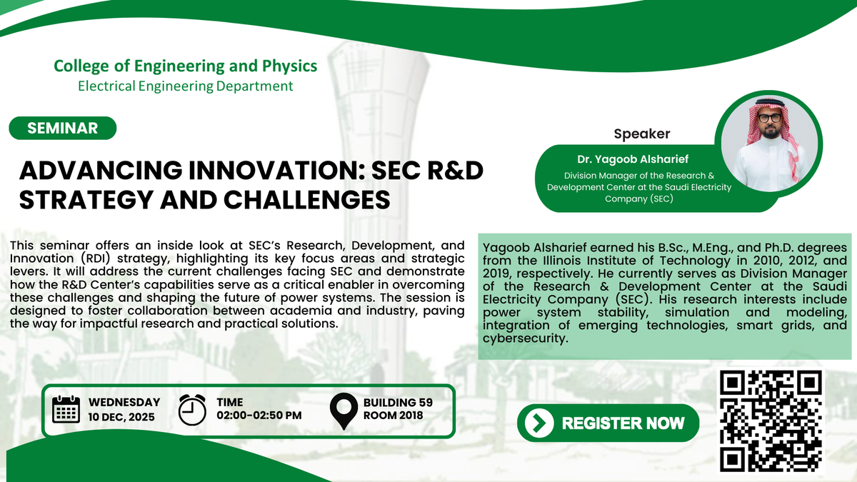 Seminar: Advancing Innovation: SEC R&D Strategy and Challenges
