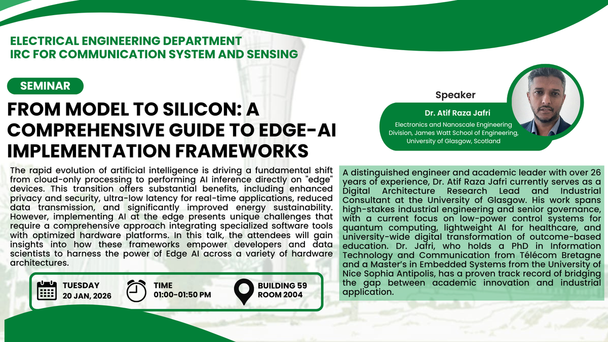 Seminar: From Model to Silicon - A Guide to Edge-AI Implementation
