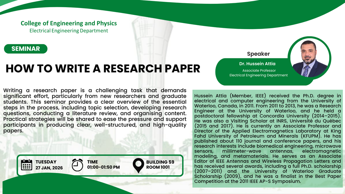 Seminar: How to Write a Research Paper