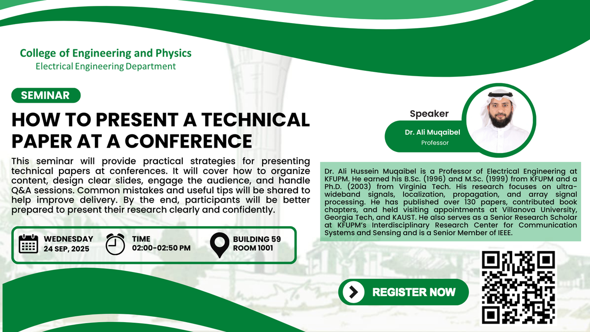 Seminar on How to Present a Technical Paper at a Conference