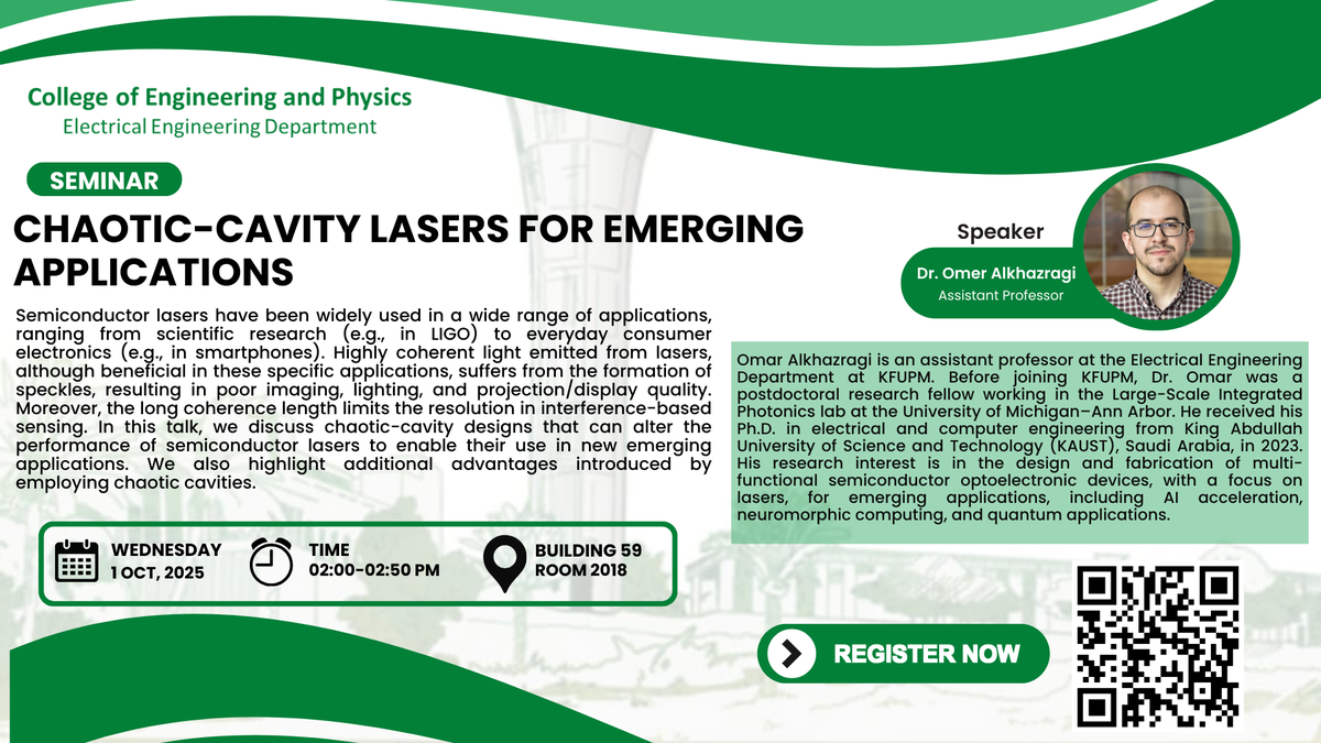 Seminar on Chaotic-Cavity Lasers for Emerging Applications