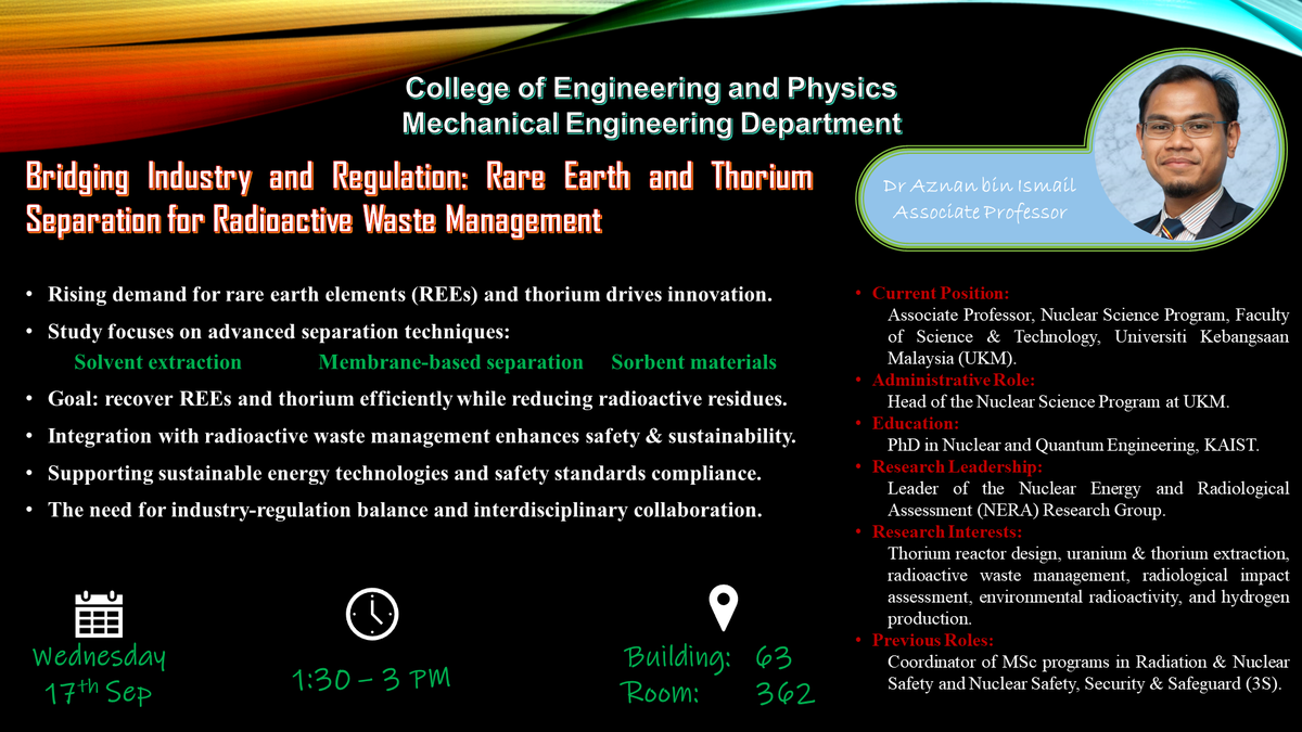 Seminar on REE & Thorium Extraction in Waste Management