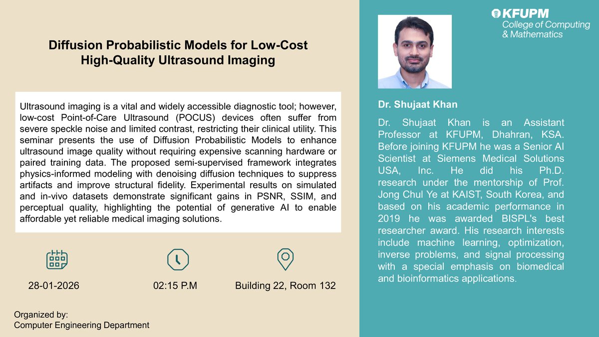 Seminar: Diffusion Models for Low-Cost Ultrasound Imaging