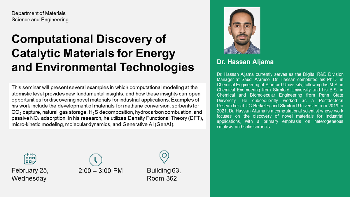 Seminar: Atomistic Design of Catalytic Materials