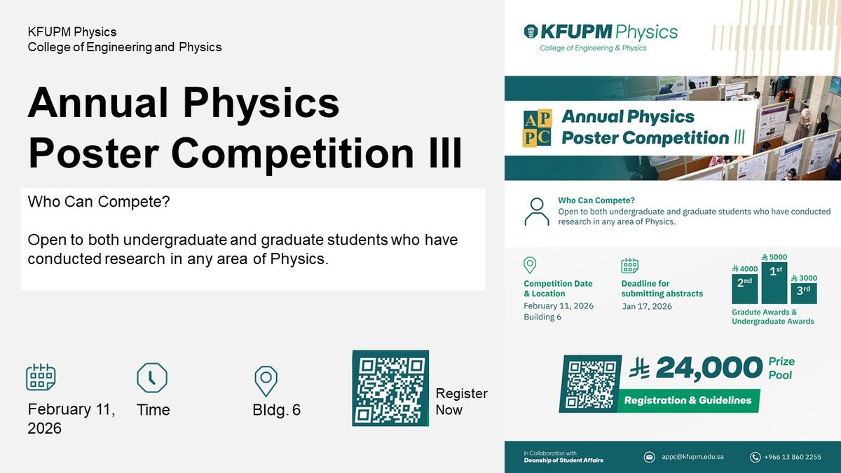 Annual Physics Poster Competition III
