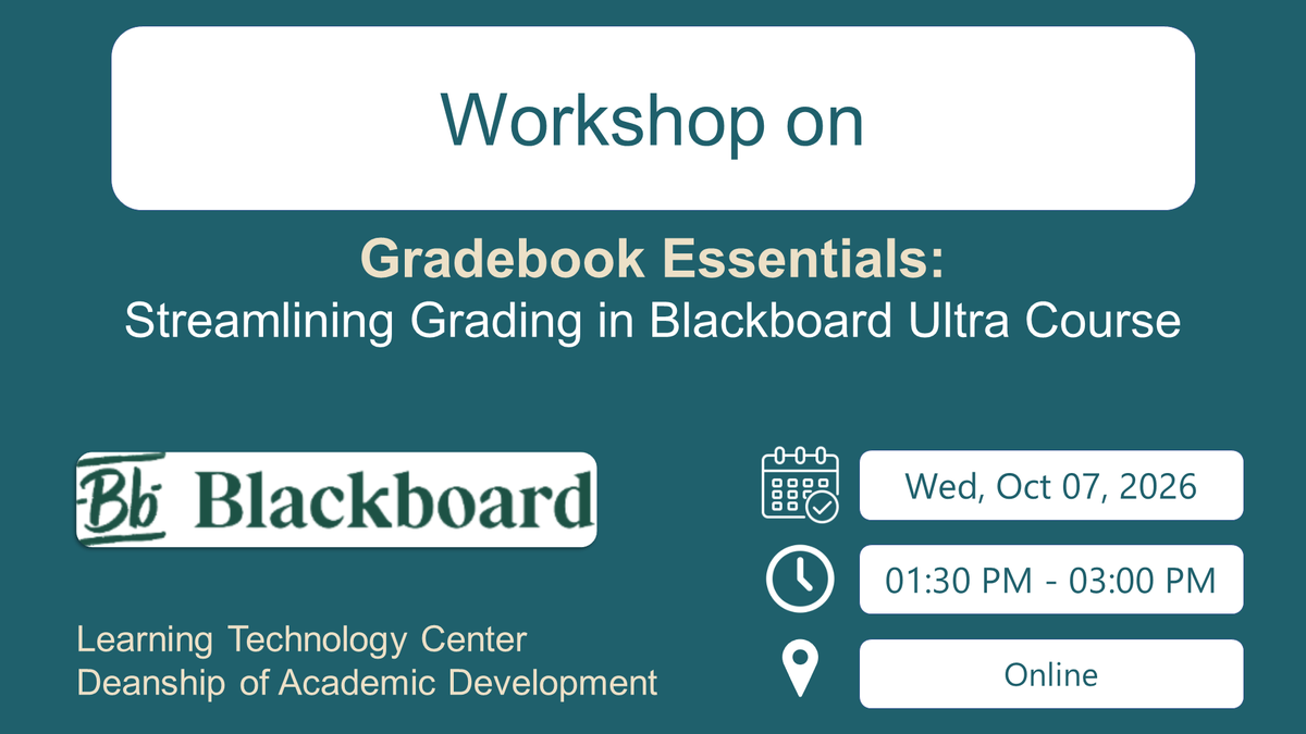 Blackboard Ultra Gradebook Essentials