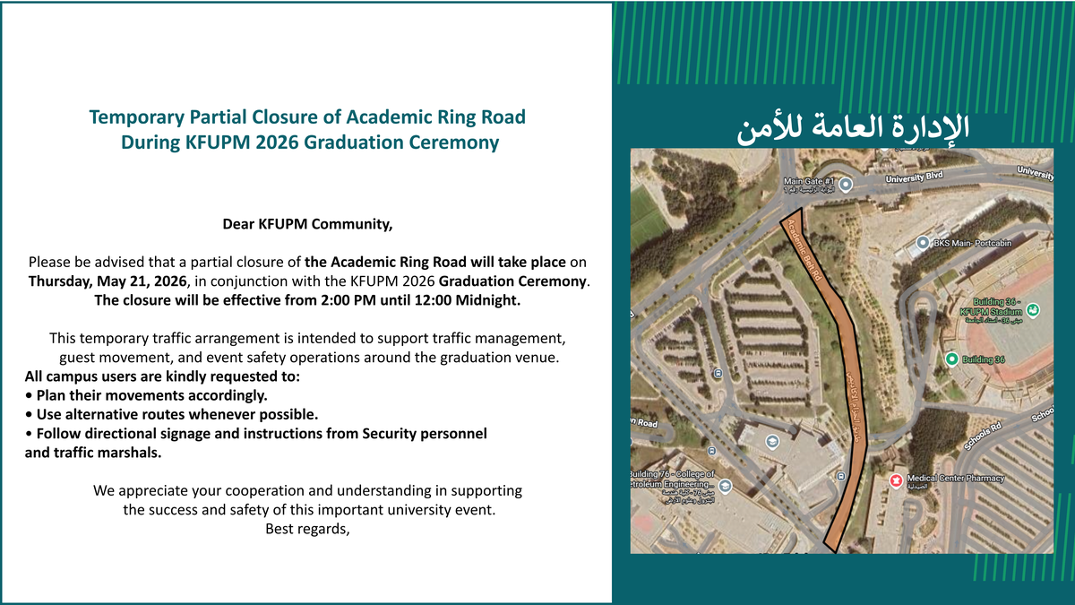 Graduation Traffic Notice