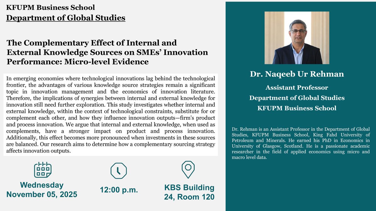 Seminar on Internal and External Knowledge in SMEs