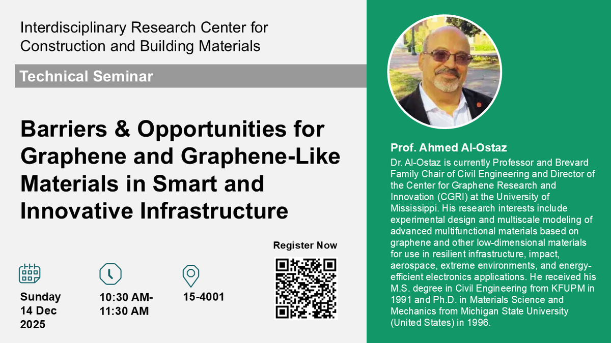 Seminar "Graphene in Smart Infrastructure: Barriers & Opportunities"