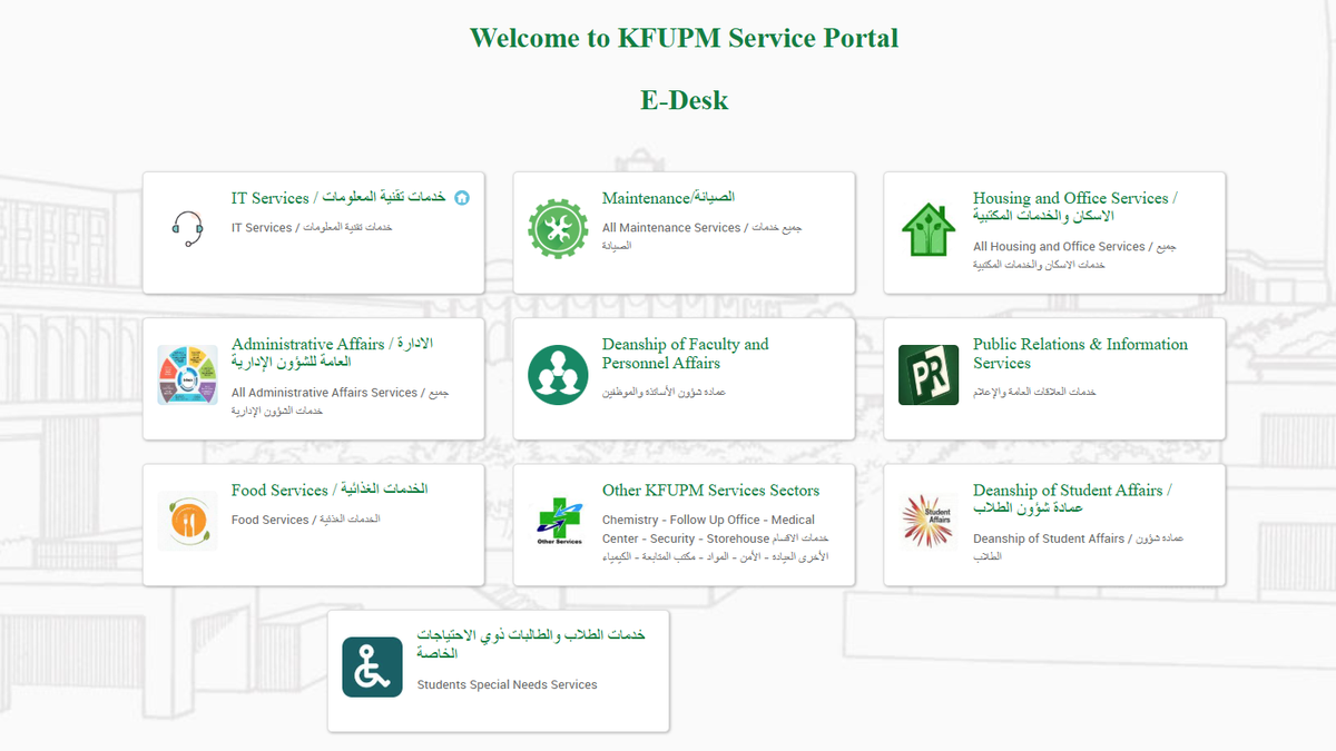 Updating of E-Desk System