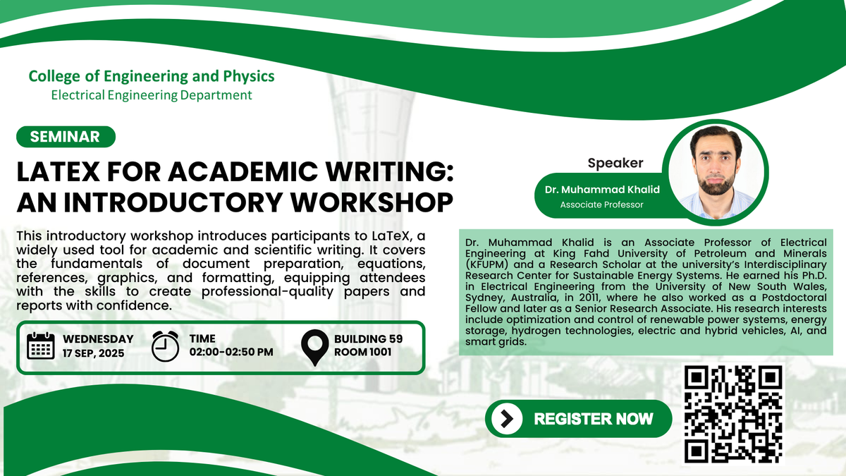 Seminar on LaTeX for Academic Writing