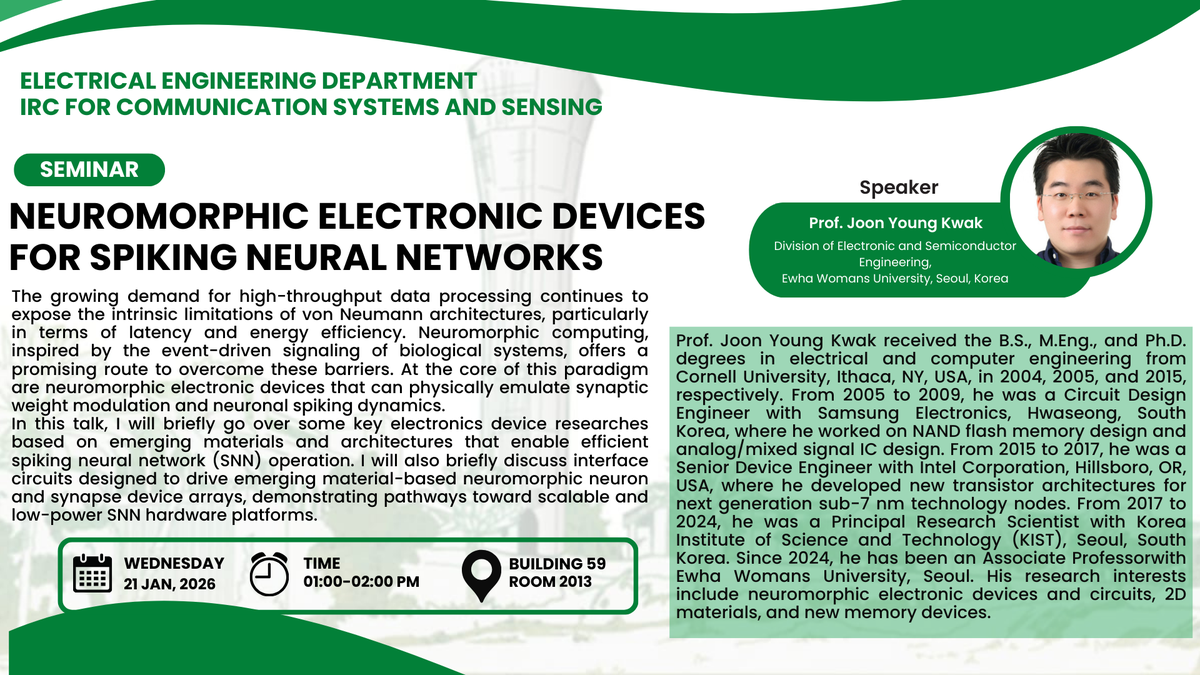 Seminar: Neuromorphic Electronic Devices for Spiking Neural Networks
