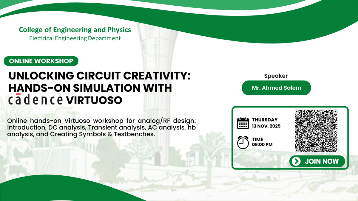 Online Workshop: Circuit Creativity with Cadence